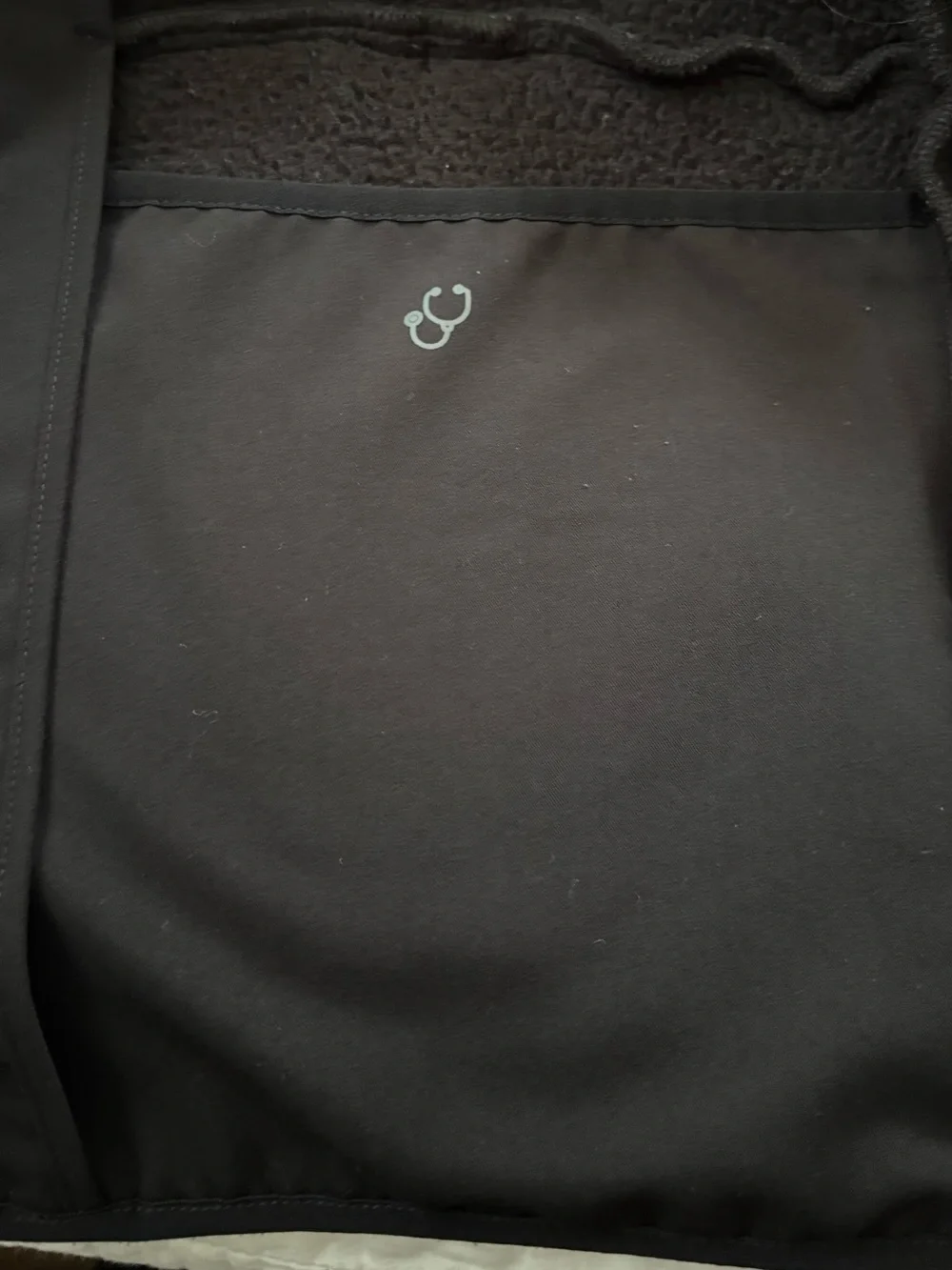 FIGS On-Shift High Pile Sherpa Jacket Black Size Medium Full Zip Fleece